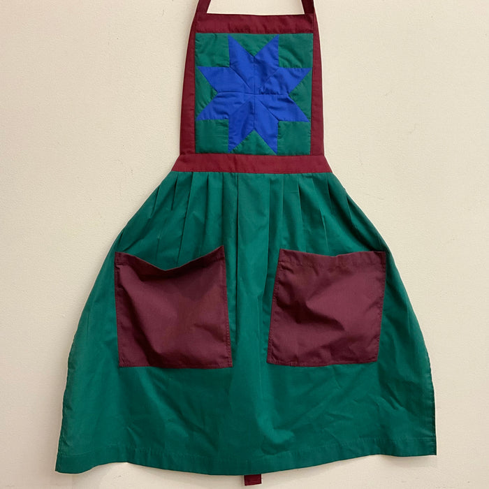 Amish Apron Star Red Green Blue