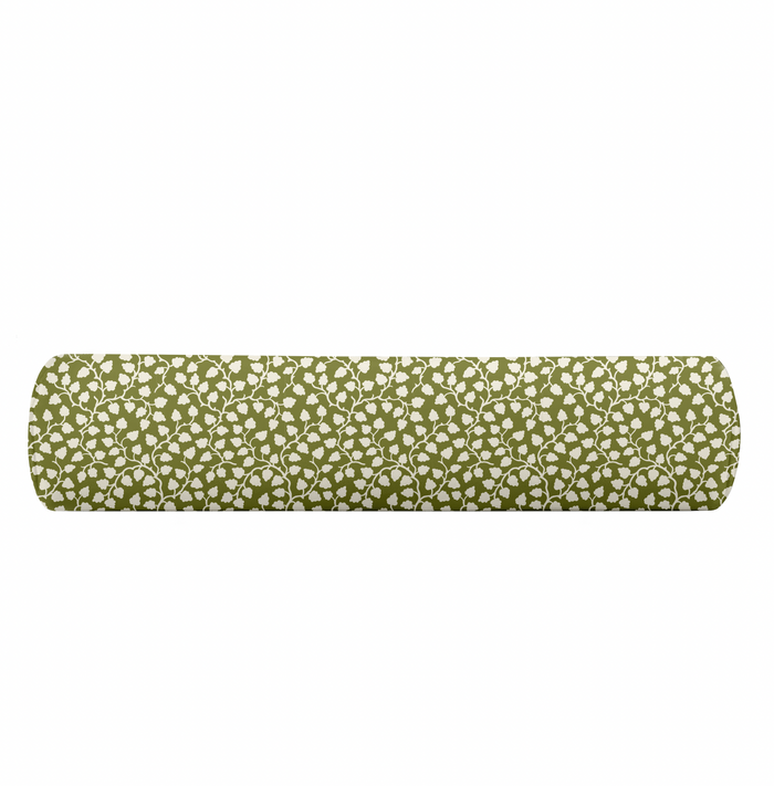 Audrey in Olive Reverse Bolster Pillow Cover