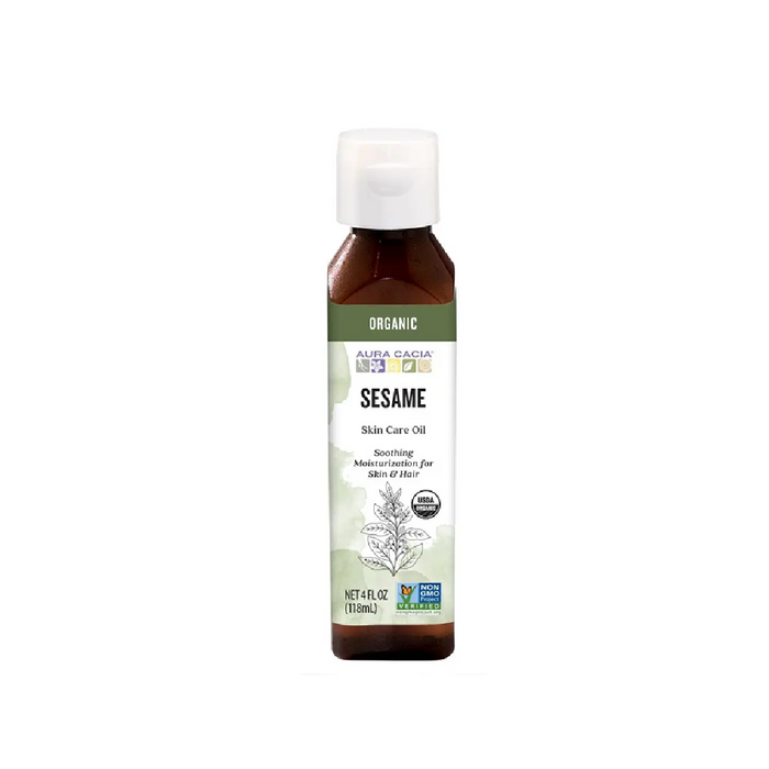Aura Cacia Organic Sesame Skin Care Oil 118ml