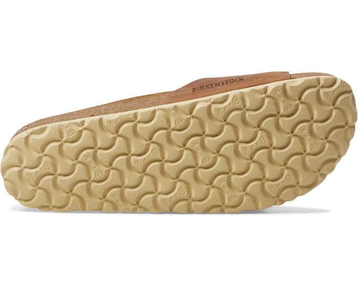 Birkenstock Madrid Big Buckle in Antique Cognac Leather