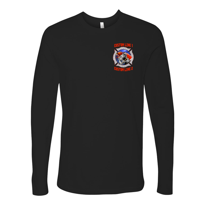 Customized Wolf Fire Station Long Sleeve Shirt