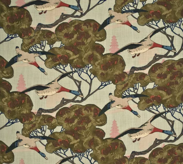 Flying Ducks in Sky by Mulberry Home Pillow Cover - Out of stock until June 2026