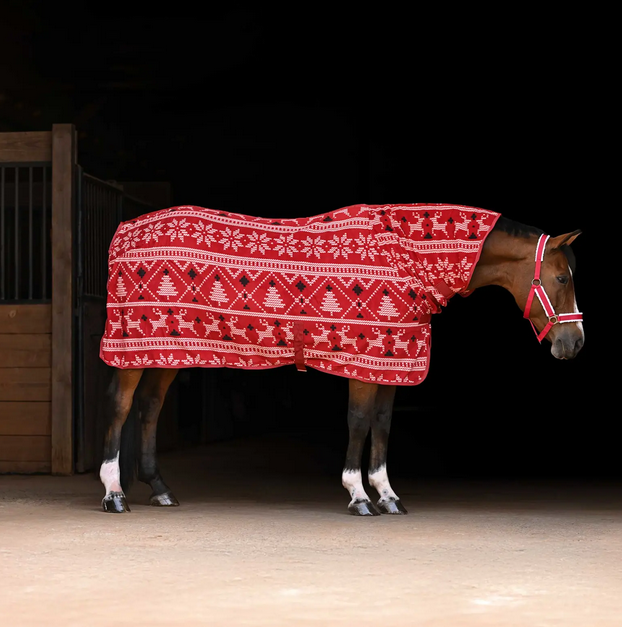 Horze Santa Christmas Fleece High Neck Cooler