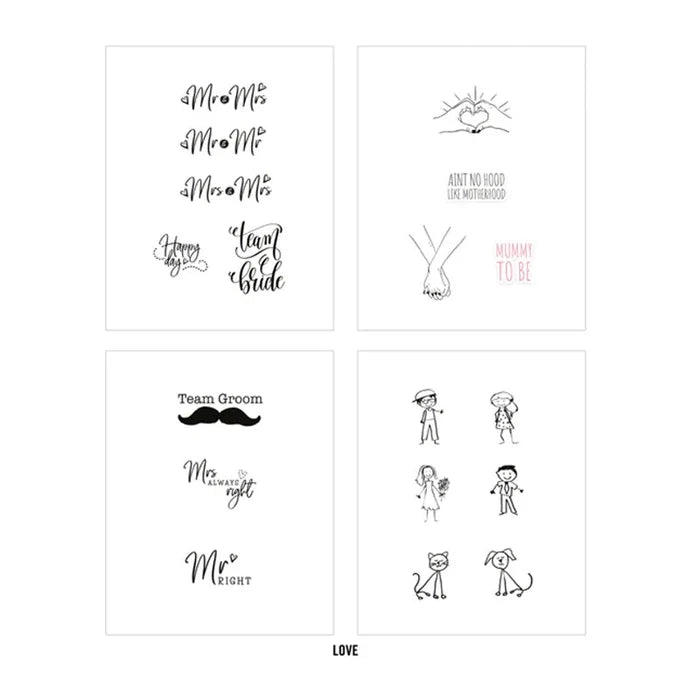 Hydration Bottle Reusable Theme Sticker Set - 4 Sheets