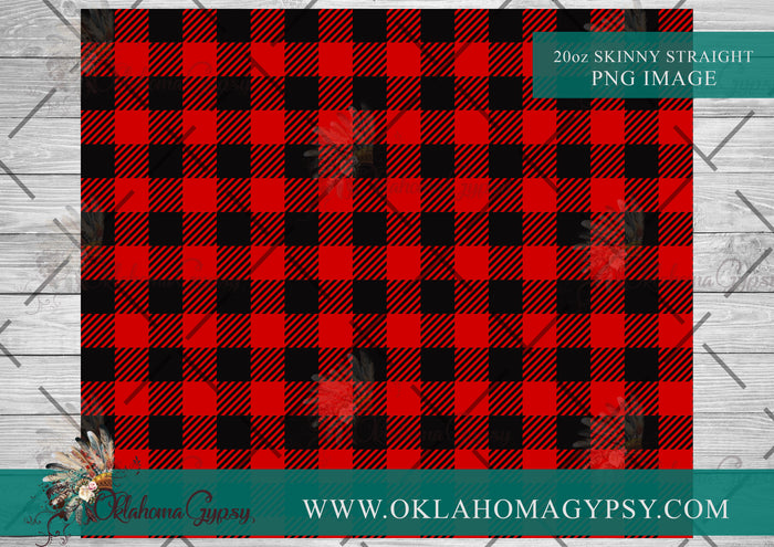 Red and Black Buffalo Plaid Digital File