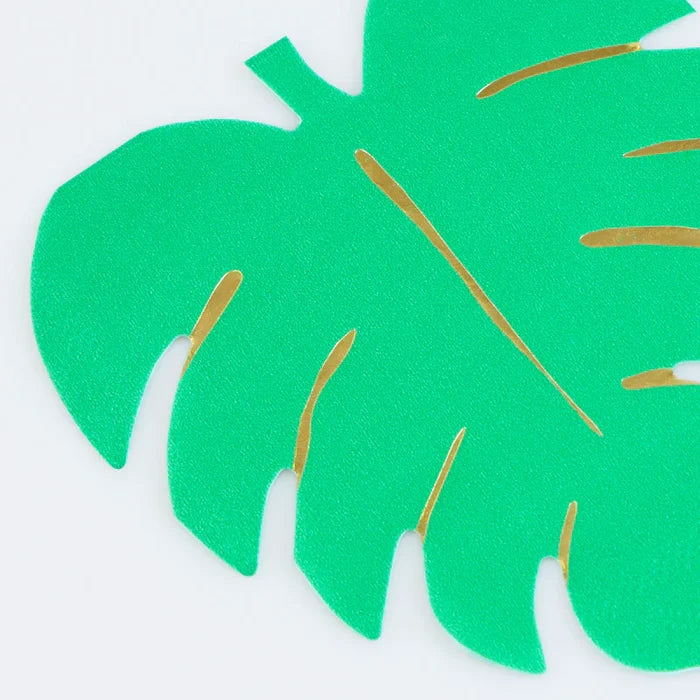 Tropical Leaf Napkins (X 16)