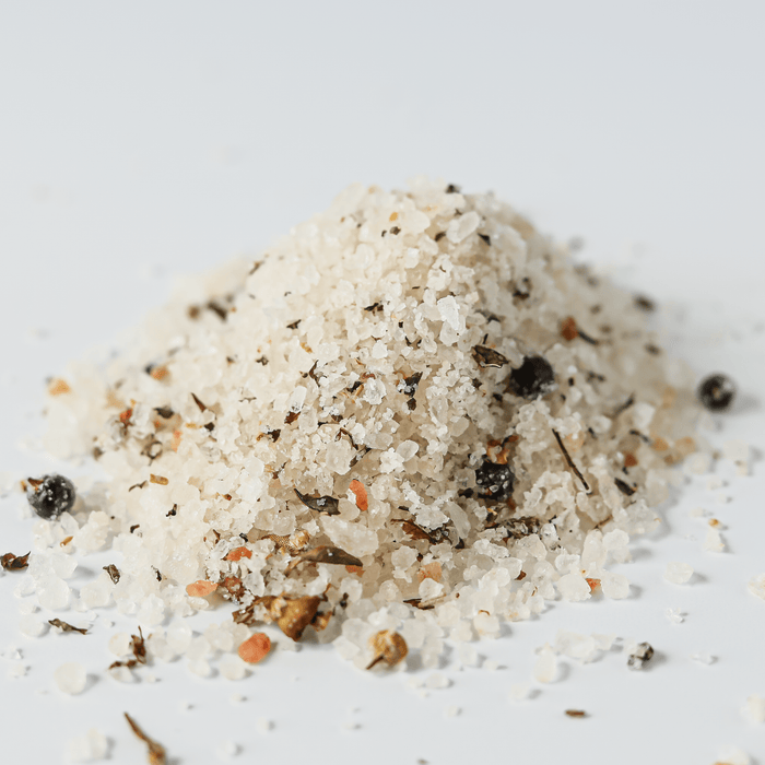 Whispering Woods Bath Salts - 6.5 oz | Herbal Bath Soak with Chamomile & Rosemary - Jarful House