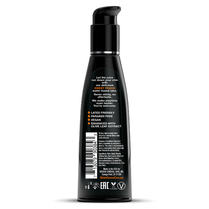 Wicked Sensual Care Sweet Peach Flavored Water-Based Intimate Lubricant
