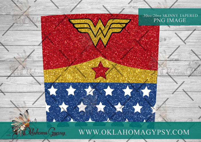 Wonder Woman Inspired Digital File Wraps