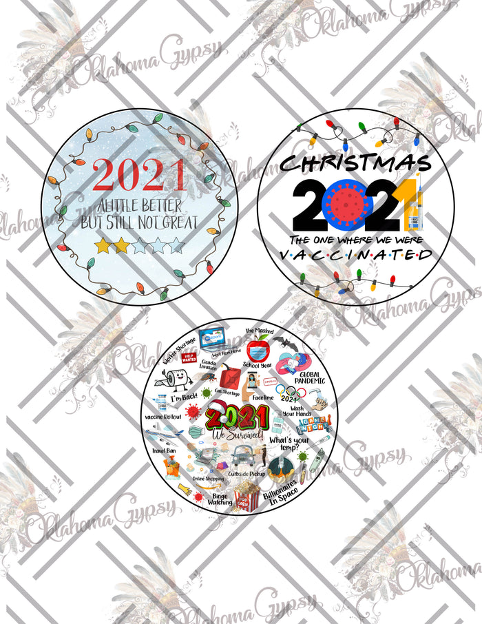 2021 Pandemic Ornaments Digital File