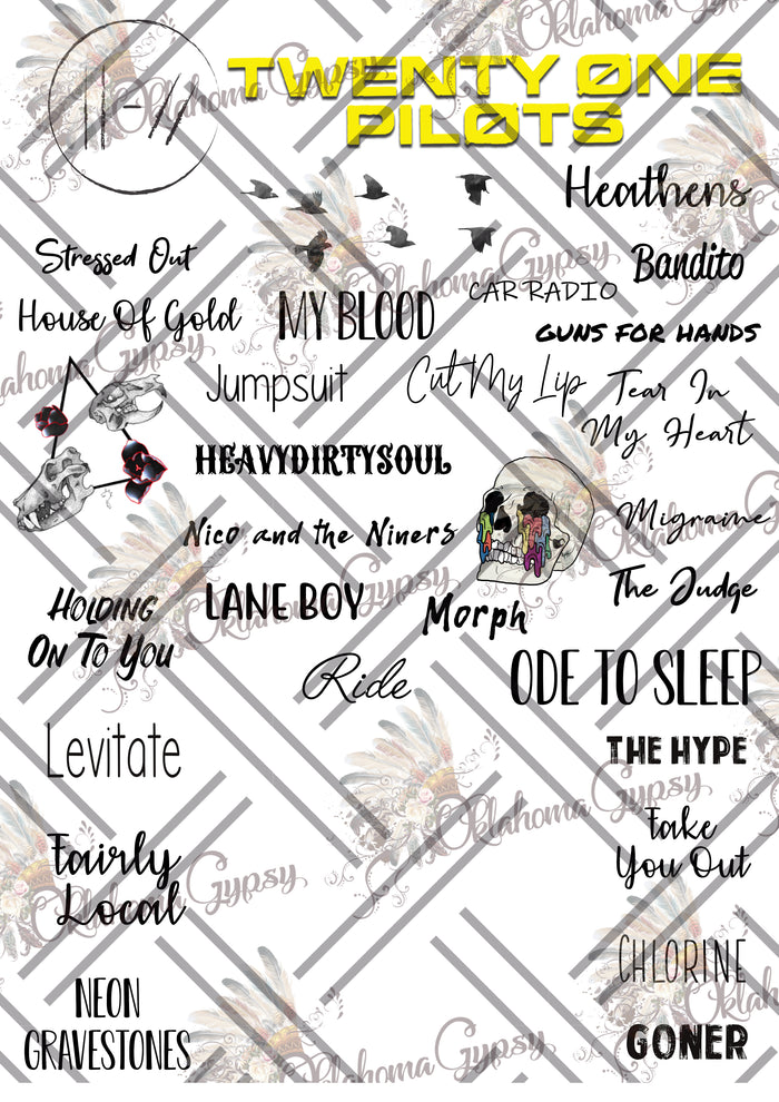 21 Pilots Inspired Top Hits Digital File