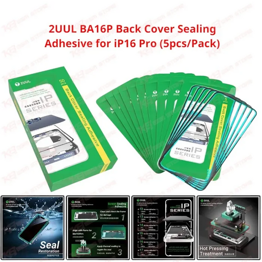 2UUL BA16P Back Cover Sealing Adhesive for iP16 Pro (5pcs/Pack)
