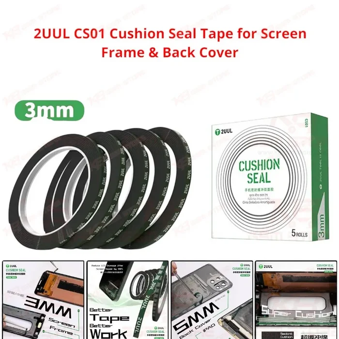 2UUL CS01 Cushion Seal Tape for Screen Frame & Back Cover