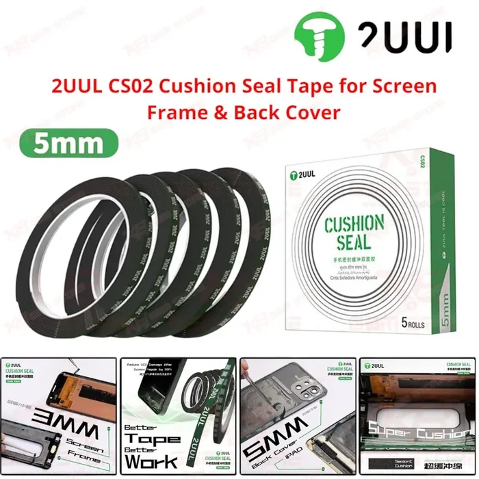 2UUL CS02 Cushion Seal Tape for Screen Frame & Back Cover