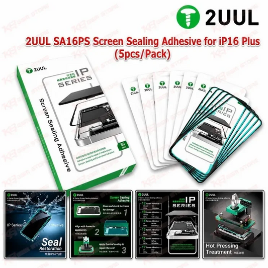 2UUL SA16PS Screen Sealing Adhesive for iP16 Plus(5pcs/Pack)