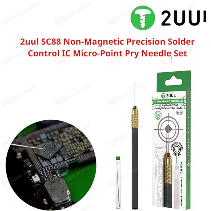 2uul SC88 Non-Magnetic Precision Solder Control IC Micro-Point Pry Needle Set