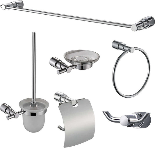 6-Piece Transitional Matching Accessory Set, AB9508, Polished Chrome or Brushed Nickel - Alfi Brand