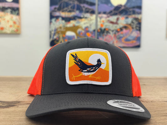 (Melissa Lakey) Roadrunner Hat Orange/Gray