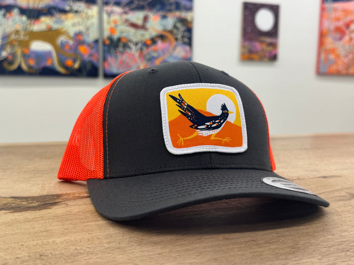 (Melissa Lakey) Roadrunner Hat Orange/Gray