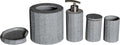 ABCO1022 5-Piece Solid Concrete Gray Matte Bathroom Accessory Set - Alfi brand