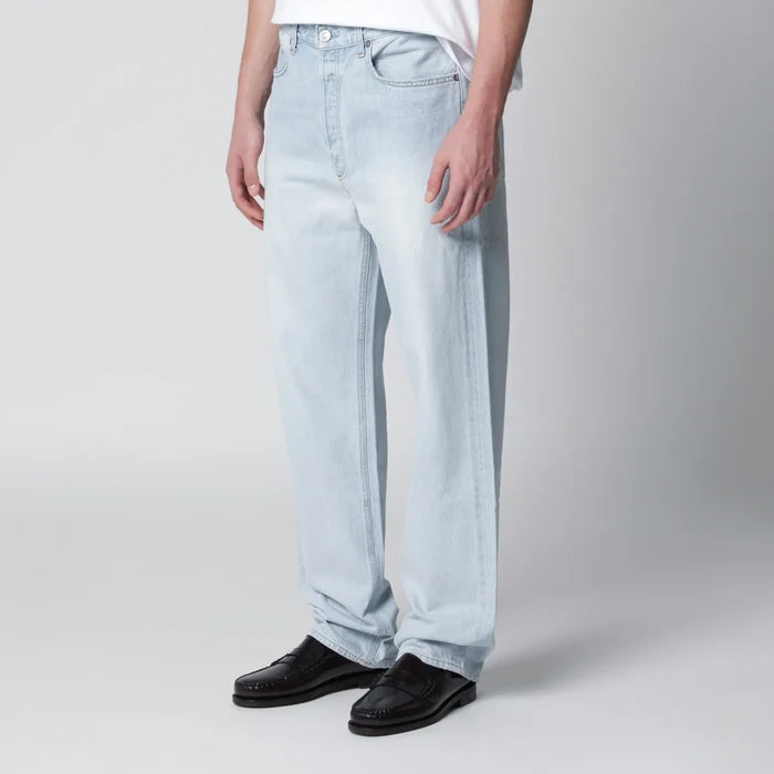 AGOLDE - 90s straight-leg mid-rise jeans in light blue denim Brand Apparel & Accessories > Clothing > Pants
