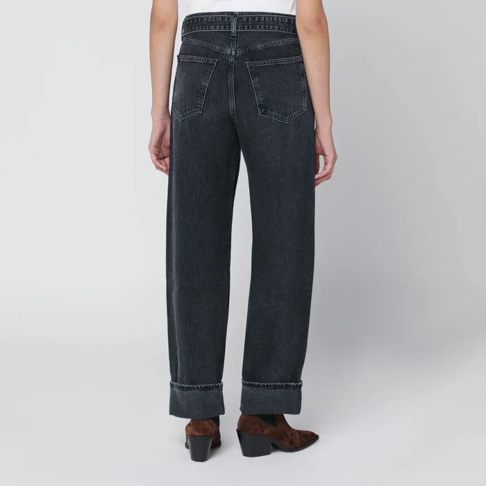 AGOLDE - Jeans Cuffer Taper grey washed effect Brand Jeans