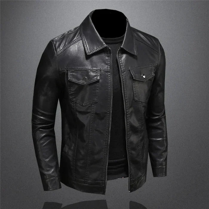 Alessandro™ | Classic Leather Jacket for Men