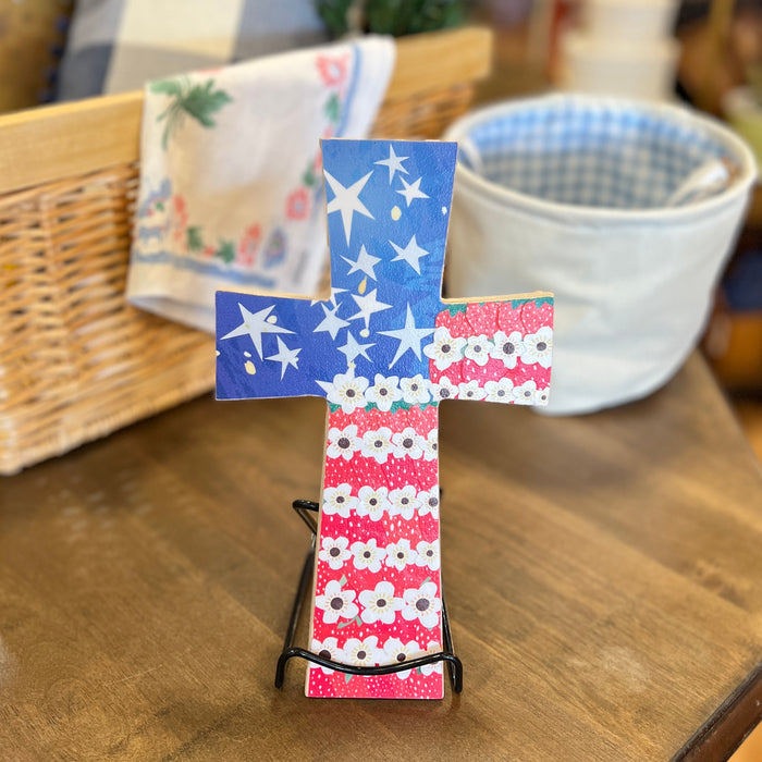 American Flag Cross