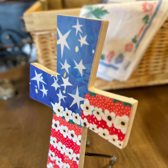 American Flag Cross