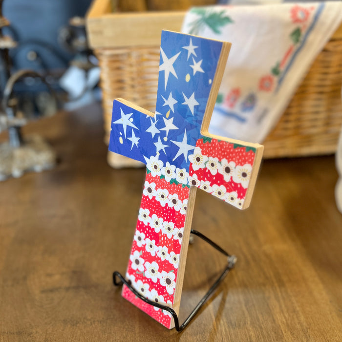 American Flag Cross