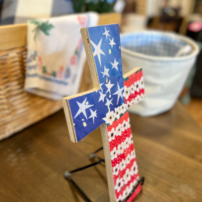 American Flag Cross