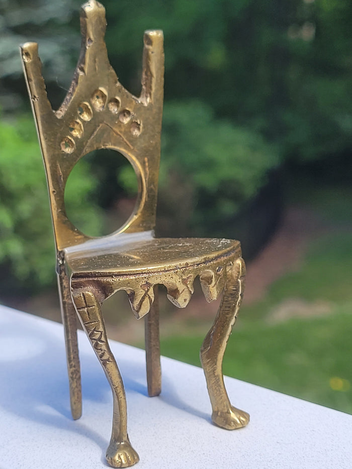 Antique Brass Chair