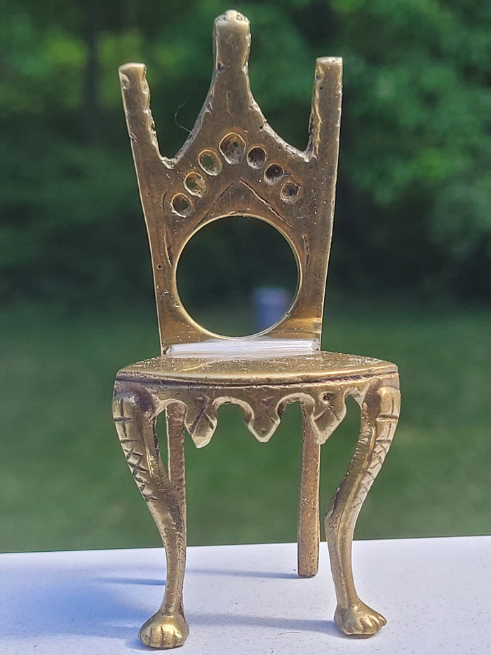Antique Brass Chair