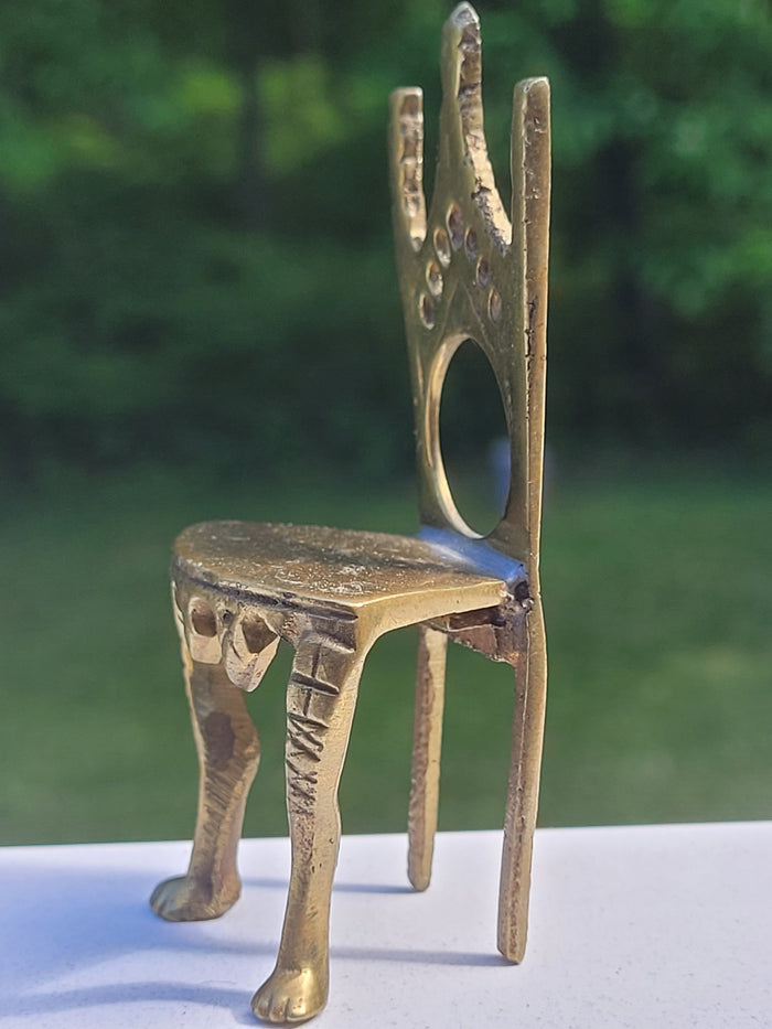 Antique Brass Chair