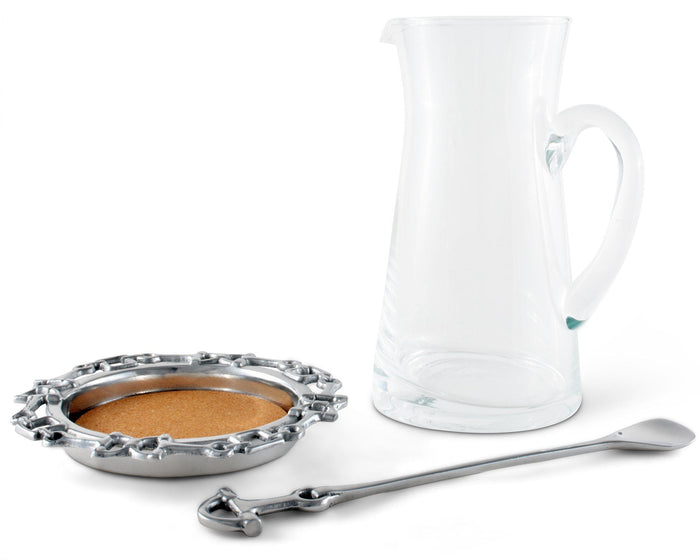 Arthur Court Equestrian Pitcher Set