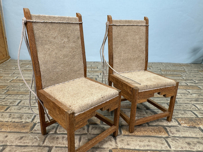 Artisan Handmade Southwestern Leather Hide Chair Set