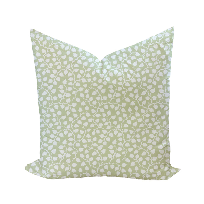 Audrey in Pillow Cover Celadon Reverse-WWH