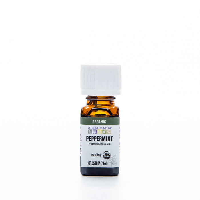 Aura Cacia Organic Essential Oil Peppermint 7.4ml