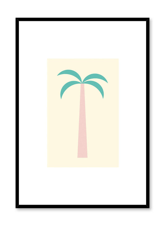 Baby Palm is a minimalist illustration poster of a baby palm tree by Opposite Wall.