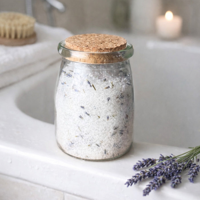 Bath Salt Gift Set – Lavender Meadows, Velvet Rose & Whispering Woods | 3 × 6.5 oz - Jarful House