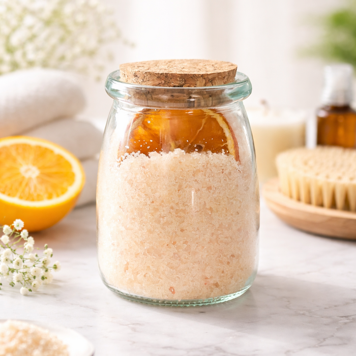 Bath Salts Cozy - Fall Scent Cranberry Fir Pine -  6.5 oz