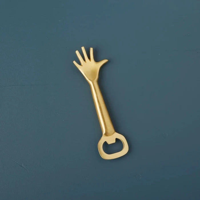 Be Home Gold Whimsical Bottle Opener, Hand