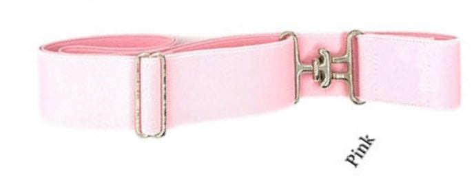 Silver Surcingle / Pink / 1.5"