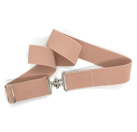 Silver Surcingle / Pink Blush / 1.5"