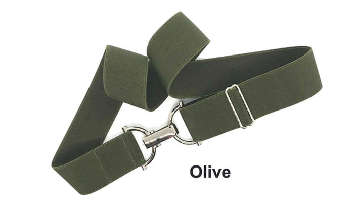 Gold D-Ring / Olive / 1.5"