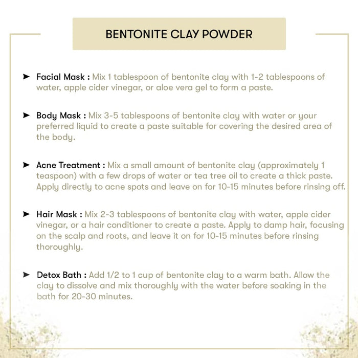 Bentonite Clay Recipe