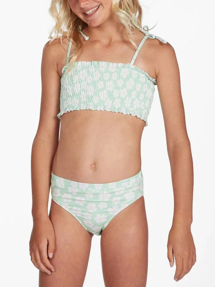 Billabong Girls Ditsy Love Smocked Top Bikini