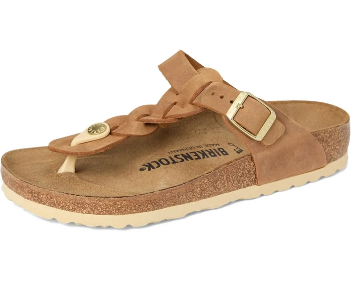 Birkenstock Gizeh Braided in Oiled Leather