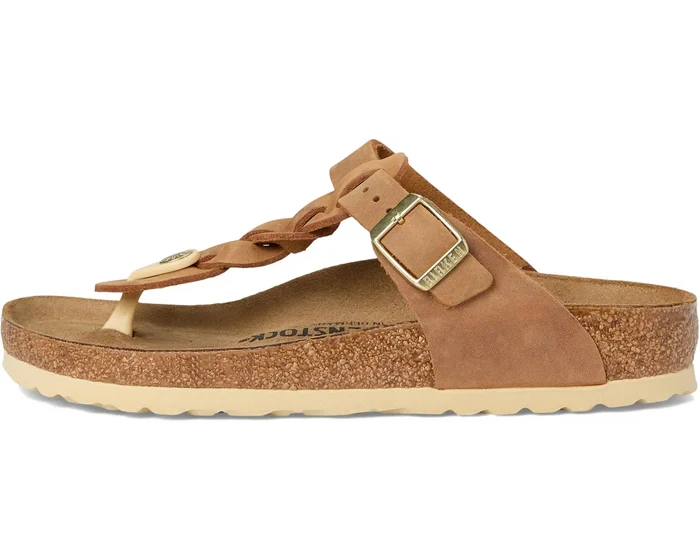 Birkenstock Gizeh Braided in Oiled Leather