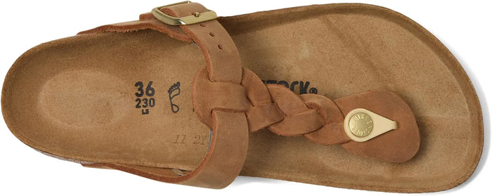 Birkenstock Gizeh Braided in Oiled Leather